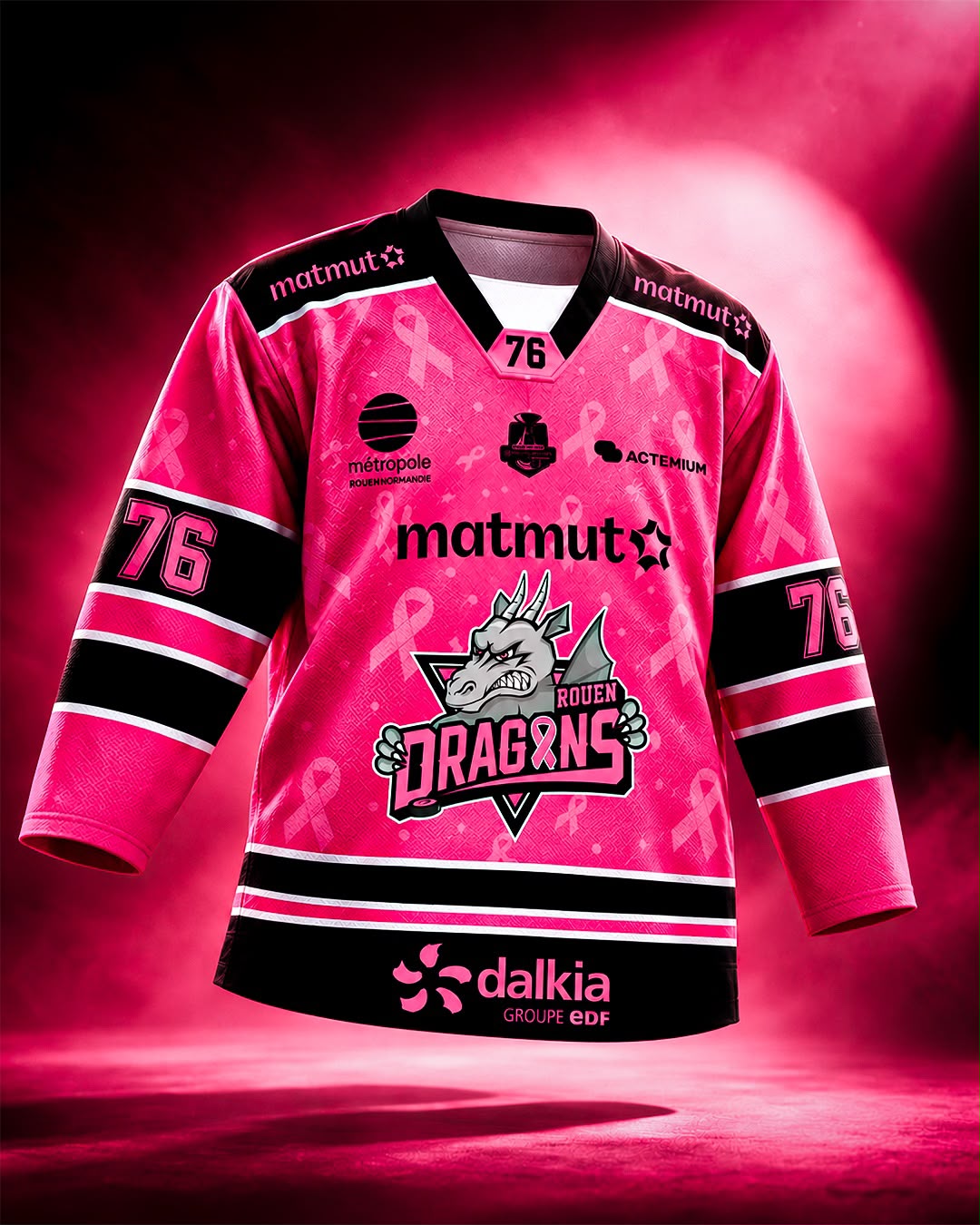 Maillot de match octobre rose : 76 - BODY-BUDDY – Image 1